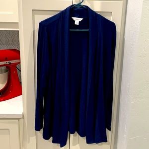 Navy Liz Claiborne cardigan NWT